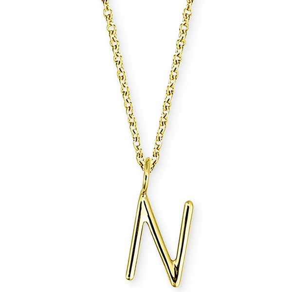 サラクロエ レディース ネックレス・チョーカー・ペンダントトップ アクセサリー Amelia Initial 16" Pendant Necklace in 14K Gold N