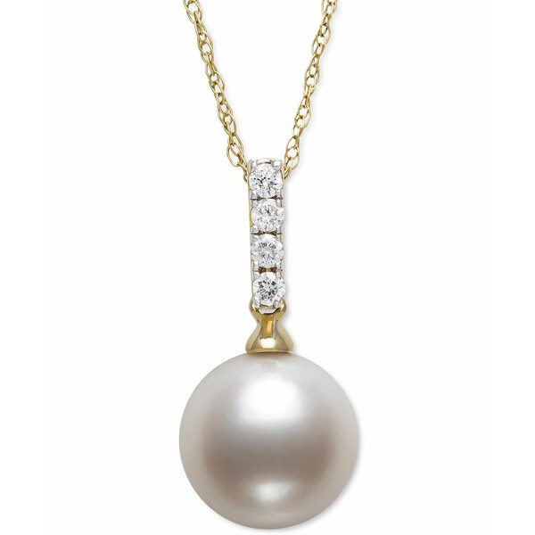 ベル ドゥ メール レディース ネックレス・チョーカー・ペンダントトップ アクセサリー Cultured Freshwater Pearl (8mm) & Diamond (1/2