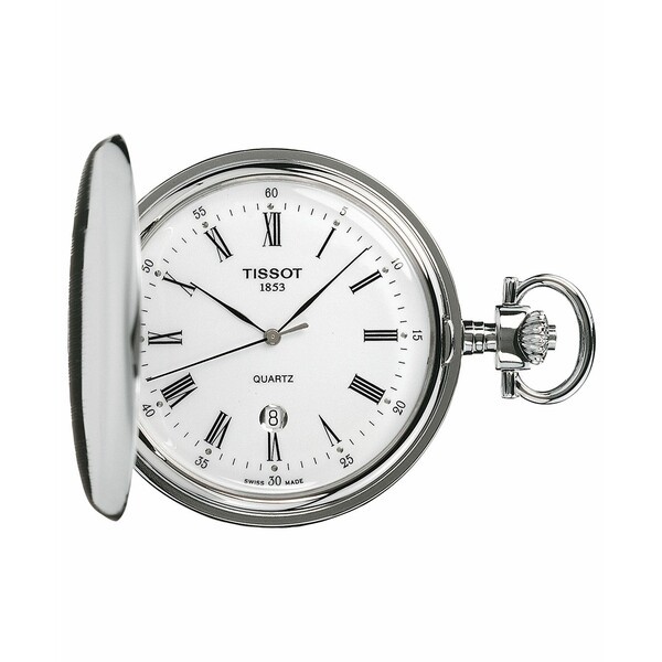 ティソット レディース 腕時計 アクセサリー Unisex Swiss Savonnette Stainless Steel Pocket Watch 49mm T83655313 No Color