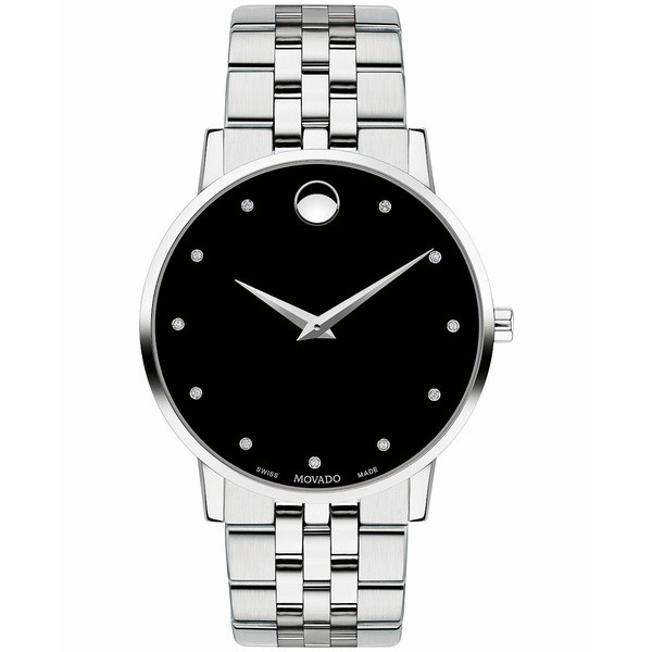 モバド メンズ 腕時計 アクセサリー Men's Swiss Museum Classic Diamond-Accent Stainless Steel Bracelet Watch 40mm No Color