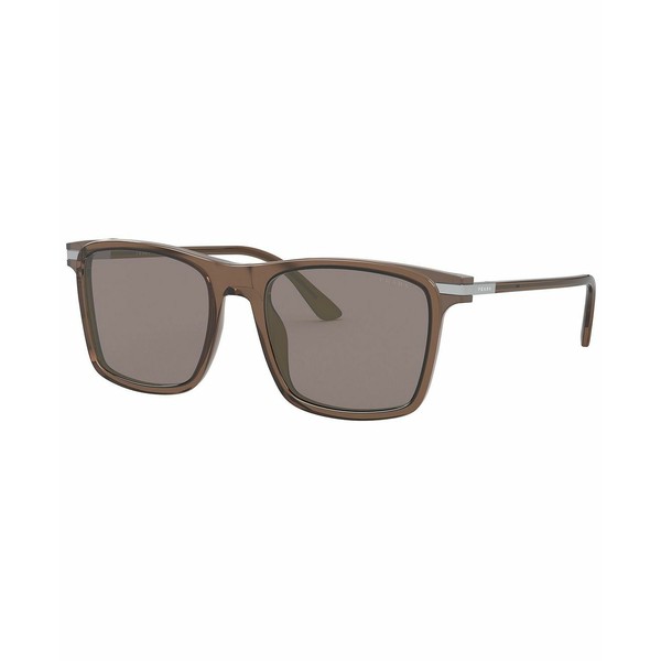 プラダ メンズ サングラス・アイウェア アクセサリー Men's Sunglasses, 0PR 19XS BROWN/GREY