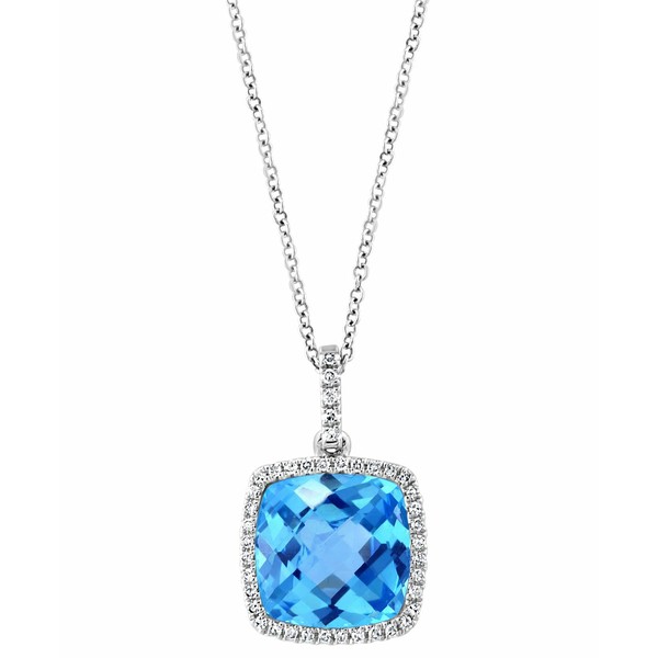 エフィー コレクション レディース ネックレス・チョーカー・ペンダントトップ アクセサリー EFFY® Blue Topaz (7-3/8 ct. t.w.) & D