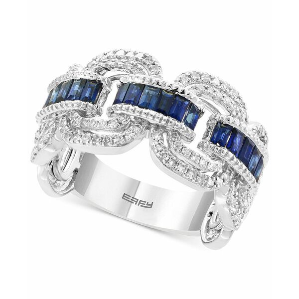 エフィー コレクション レディース リング アクセサリー EFFY® Sapphire (3/4 ct. t.w.) & Diamond (3/8 ct. t.w.) Statement Ring i