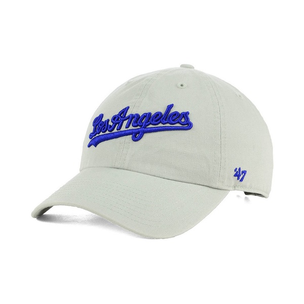 包装無料 送料無料 ４７ブランド メンズ 帽子 アクセサリー Los Angeles Dodgers Core Clean Up Strapback Cap Gray 人気トレンド Centroprofesorjuanbosch Com