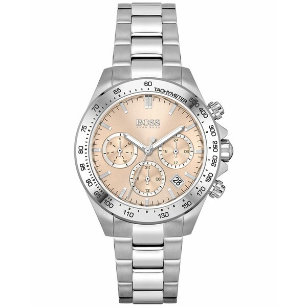 ボス レディース 腕時計 アクセサリー Women's Chronograph Novia Stainless Steel Bracelet Watch 38mm Silver