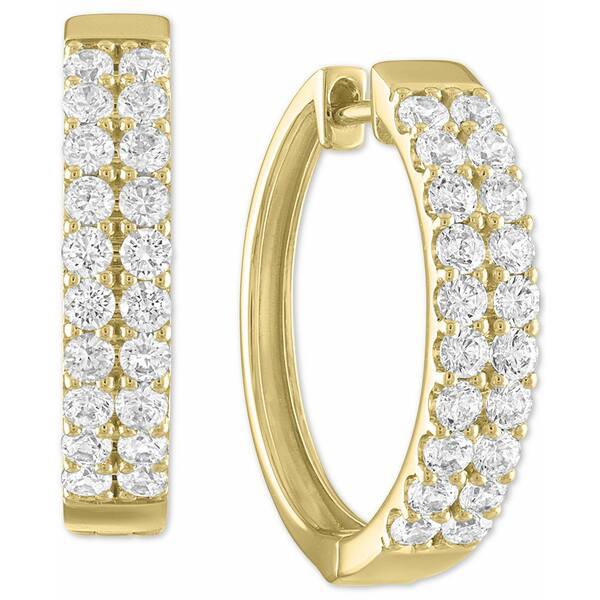 フォーエバー グロウン ダイヤモンズ レディース ピアス＆イヤリング アクセサリー Lab-Created Diamond Hoop Earrings (1 ct. t.w.) in