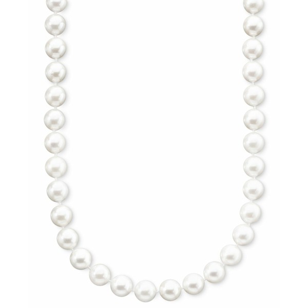 ベル ドゥ メール レディース ネックレス・チョーカー・ペンダントトップ アクセサリー Pearl Necklace, 18" 14k Gold A+ Akoya Cultured