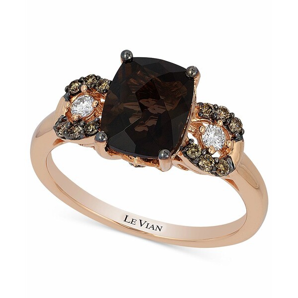 ルヴァン レディース リング アクセサリー Chocolatier® Chocolate Quartz (1-9/10 ct. t.w.) and Diamond (1/5 ct. t.w.) Ring in 1