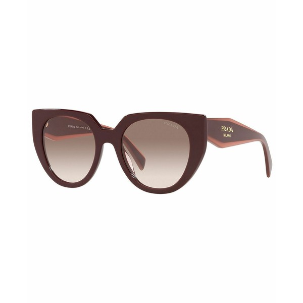 プラダ レディース サングラス＆アイウェア アクセサリー Women's Sunglasses, PR 14WS 52 GARNET/CLEAR GRADIENT BROWN