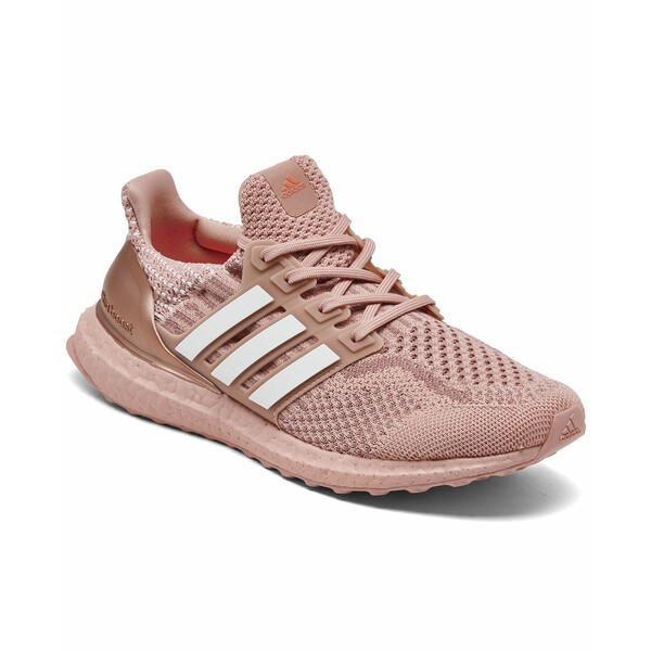 アディダス レディース スニーカー シューズ Women's UltraBOOST 5.0 DNA Running Sneakers from Finish Line Wonder Mauve, Cloud White