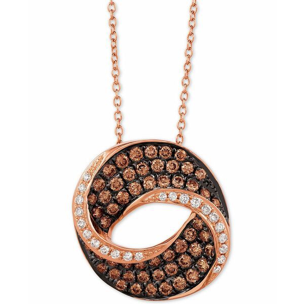 ルヴァン レディース ネックレス・チョーカー・ペンダントトップ アクセサリー Chocolatier® Diamond Swirl 18" Pendant Necklace (9