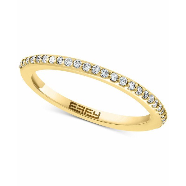 エフィー コレクション レディース リング アクセサリー EFFY® Diamond Band (1/4 ct. t.w.) in 14k White or Yellow Gold Yellow Go