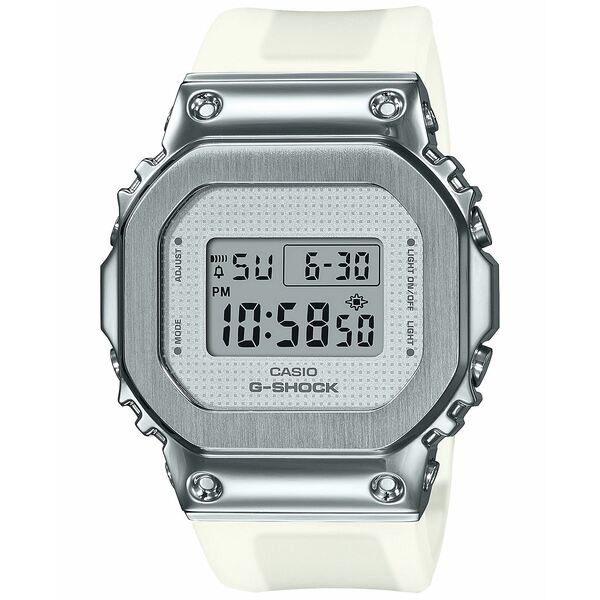 ジーショック レディース 腕時計 アクセサリー Women's Digital Clear Resin Strap Watch 38.4mm White