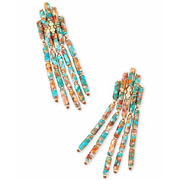 ケンドラスコット レディース ピアス＆イヤリング アクセサリー 14k Gold-Plated Gemstone Beaded Statement Earrings Bright Yellow