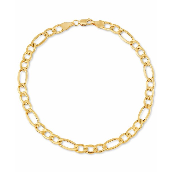 イタリアン ゴールド レディース ブレスレット・バングル・アンクレット アクセサリー Figaro Link Chain Bracelet in 10k Gold Gold