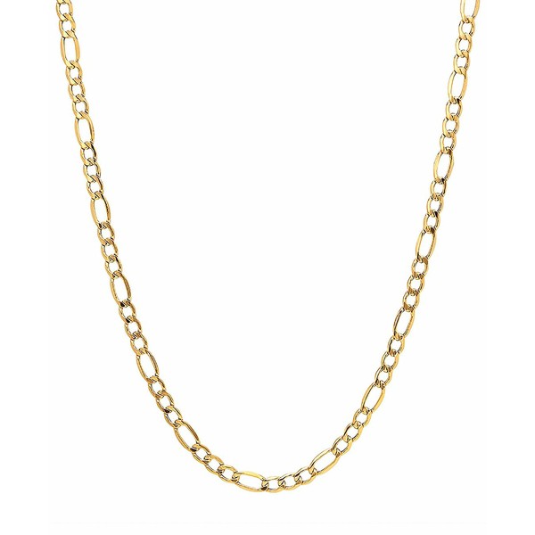 イタリアン ゴールド レディース ネックレス・チョーカー・ペンダントトップ アクセサリー Figaro Link 18" Chain Necklace in 14k Gold