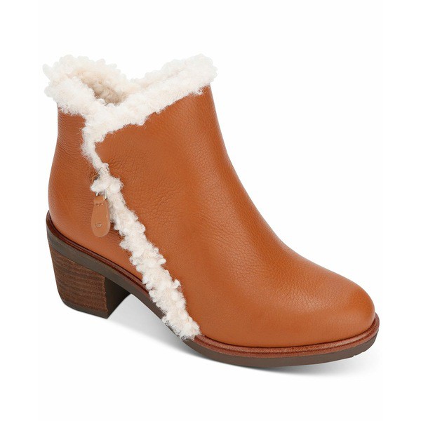 ジェントルソウルズ レディース ブーツ＆レインブーツ シューズ by Kenneth Cole Women's Best Zip Cozy Booties Cognac