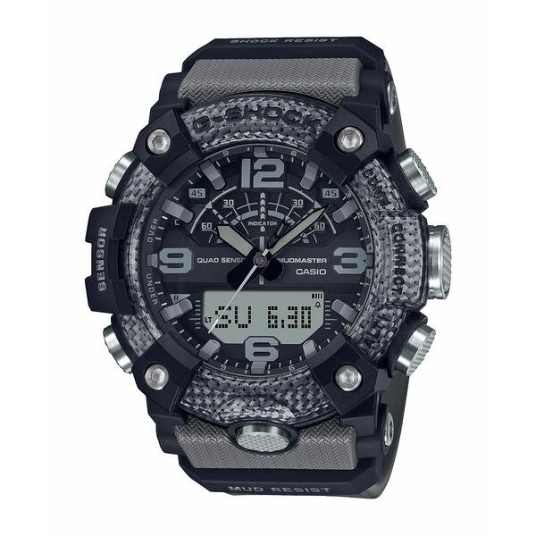 ジーショック メンズ 腕時計 アクセサリー Mens Grey Resin Mudmaster Watch, 53.1mm Grey