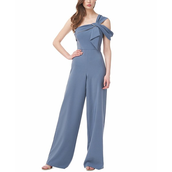 ジェイエスコレクションズ レディース ワンピース トップス Stretch Crepe One-Shoulder Jumpsuit True Blue