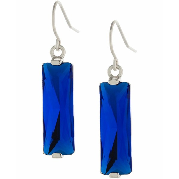 日本全国送料無料 ジャニ ベルニーニ レディース ピアス イヤリング アクセサリー Crystal Rectangle Drop Earrings In Sterling Silver Blue 新商品 Carlavista Com