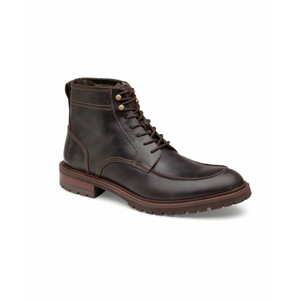 ジョンストンアンドマーフィー メンズ ブーツ＆レインブーツ シューズ Men's Barrett Moc Toe Boots Dark Brown