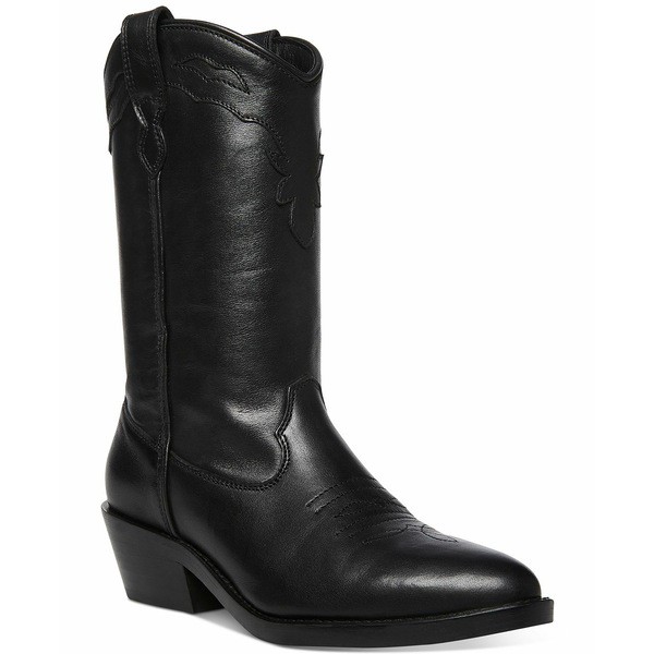 スティーブ マデン レディース ブーツ＆レインブーツ シューズ Women's Laredo Western Boots Black Leather