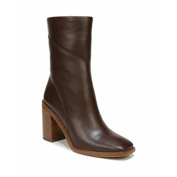 フランコサルト レディース ブーツ＆レインブーツ シューズ Stevie Mid Shaft Boots Dark Brown Leather