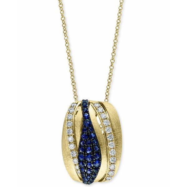 エフィー コレクション レディース ネックレス・チョーカー・ペンダントトップ アクセサリー EFFY® Sapphire (5/8 ct. t.w.) & Diamo