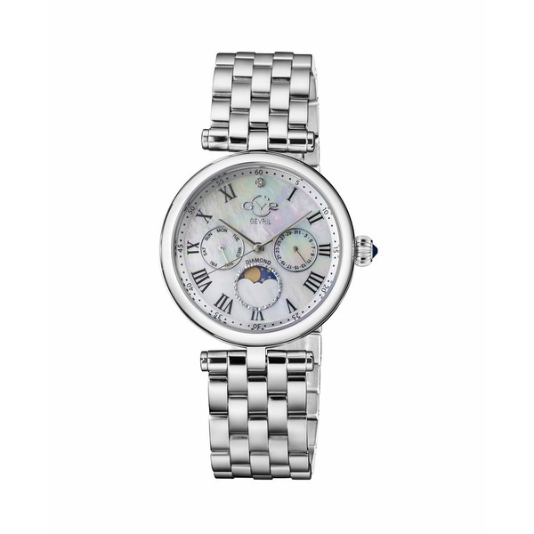 ジェビル レディース 腕時計 アクセサリー GV2 Women's Florence Silver-Tone Stainless Steel Swiss Quartz Bracelet Watch 36mm Silver