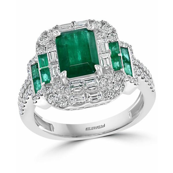 エフィー コレクション レディース リング アクセサリー EFFY® Emerald (1-3/4 ct. t.w.) & Diamond (1-3/8 ct. t.w.) Statement Rin