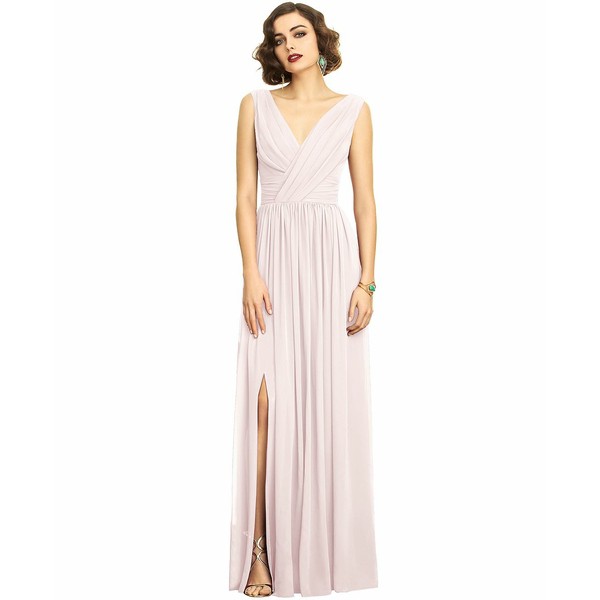 ドレッシーコレクション レディース ワンピース トップス Shirred Chiffon Gown Blush Pink