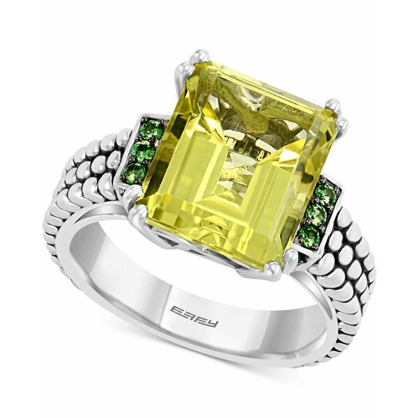 エフィー コレクション レディース リング アクセサリー EFFY® Lemon Quartz (5-3/4 ct. t.w.) & Tsavorite (1/4 ct. t.w.) Ring in