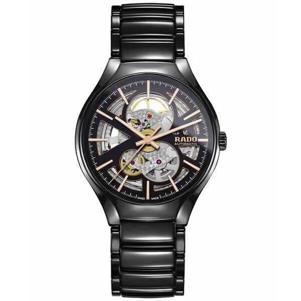 ラド メンズ 腕時計 アクセサリー Men's Swiss Automatic True Black High-Tech Ceramic Bracelet Watch 40mm No Color