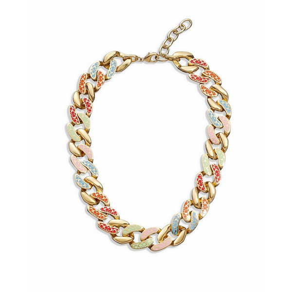 コーチ レディース ネックレス・チョーカー・ペンダントトップ アクセサリー Quilted C-Collar Necklace Multi, Gold-Tone