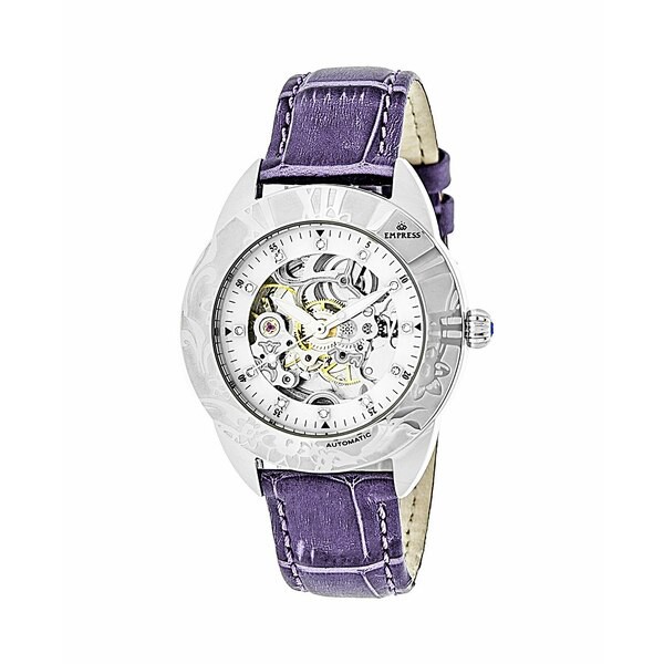 エンプレス レディース 腕時計 アクセサリー Godiva Automatic Lavender Leather Watch 38mm Lavender