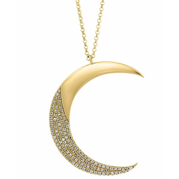 エフィー コレクション レディース ネックレス・チョーカー・ペンダントトップ アクセサリー EFFY® Diamond Pavé Crescent Mo