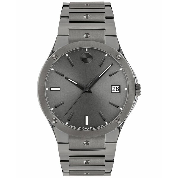 モバド メンズ 腕時計 アクセサリー Men's Swiss SE Gray PVD Bracelet Watch 41mm Grey