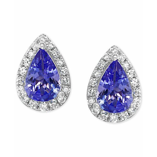 エフィー コレクション レディース ピアス＆イヤリング アクセサリー Tanzanite (3/4 ct. t.w.) & Diamond (1/10 ct. t.w.) Stud Earring