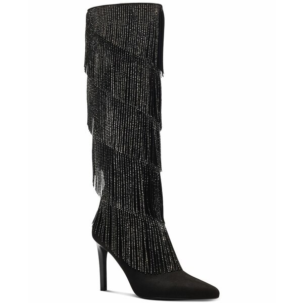 アイエヌシーインターナショナルコンセプト レディース ブーツ＆レインブーツ シューズ Women's Shyn Fringe Boots, Created for Macy's