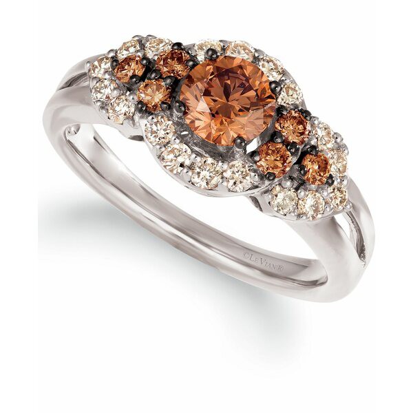 ルヴァン レディース リング アクセサリー Chocolate Diamonds® (5/8 ct. t.w.) & Nude Diamonds (3/8 ct. t.w) Statement Ring in 1