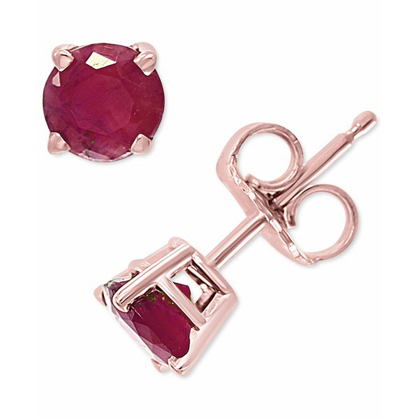 エフィー コレクション レディース ピアス＆イヤリング アクセサリー EFFY® Ruby Stud Earrings (7/8 ct. t.w.) in 14k Rose Gold Ro