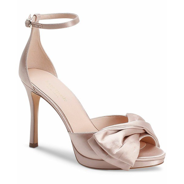 ケイト スペード レディース サンダル シューズ Women's Bridal Satin Evening Dress Heels Pale Vellum Satin