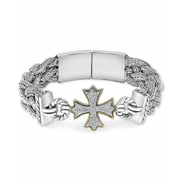 エフィー コレクション レディース ブレスレット・バングル・アンクレット アクセサリー EFFY® Diamond Cross Woven Bracelet (1/3 c