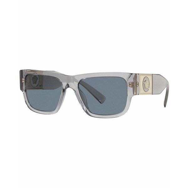 ヴェルサーチ メンズ サングラス・アイウェア アクセサリー Women's Sunglasses, VE4406 56 TRANSPARENT GREY/DARK BLUE