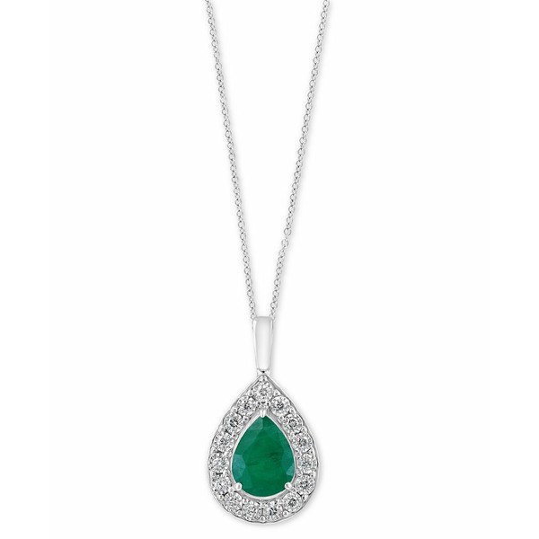 エフィー コレクション レディース ネックレス・チョーカー・ペンダントトップ アクセサリー EFFY® Emerald (1-1/8 ct. t.w.) & Diam