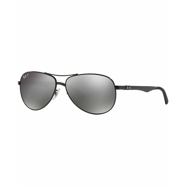 レイバン メンズ サングラス・アイウェア アクセサリー Polarized Sunglasses , RB8313 BLACK/GREY MIRROR POLAR