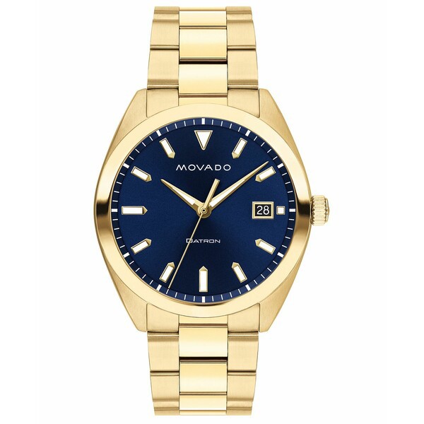 モバド メンズ 腕時計 アクセサリー Men's Swiss Heritage Gold Ion-Plated Stainless Steel Bracelet Watch 39mm Gold