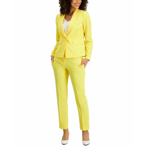 ル スーツ レディース カジュアルパンツ ボトムス Women's Slim-Leg Ankle Pantsuit, Regular & Petite Sizes Sunset