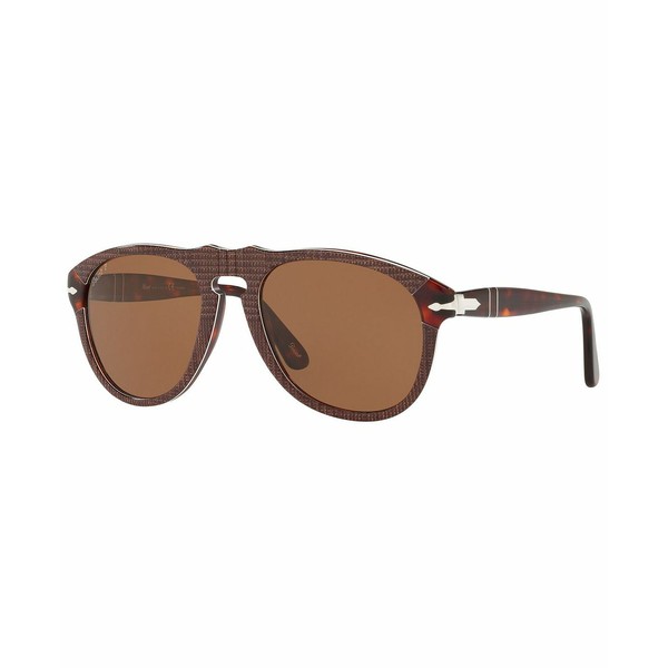 ペルソル メンズ サングラス・アイウェア アクセサリー Men's Polarized Sunglasses, PO0649 P. GALLES BROWN/POLAR BROWN