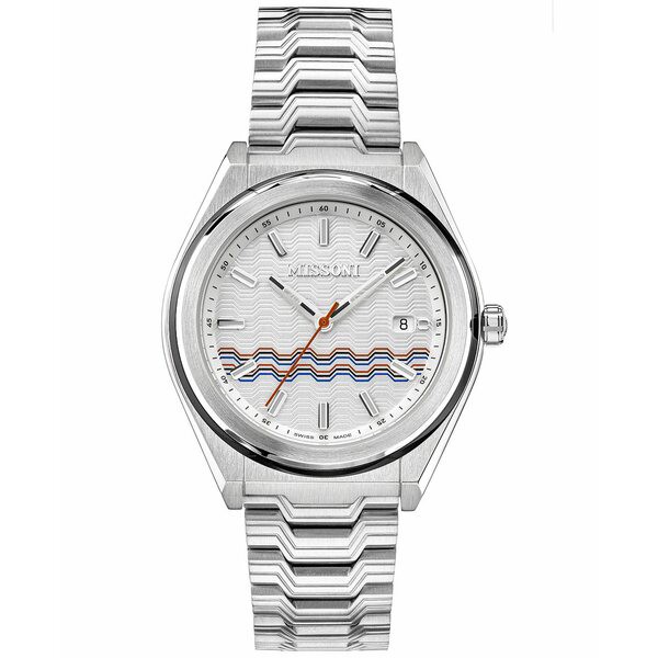 ミッソーニ メンズ 腕時計 アクセサリー Men's Swiss M331 Stainless Steel Bracelet Watch 41mm Stainless Steel